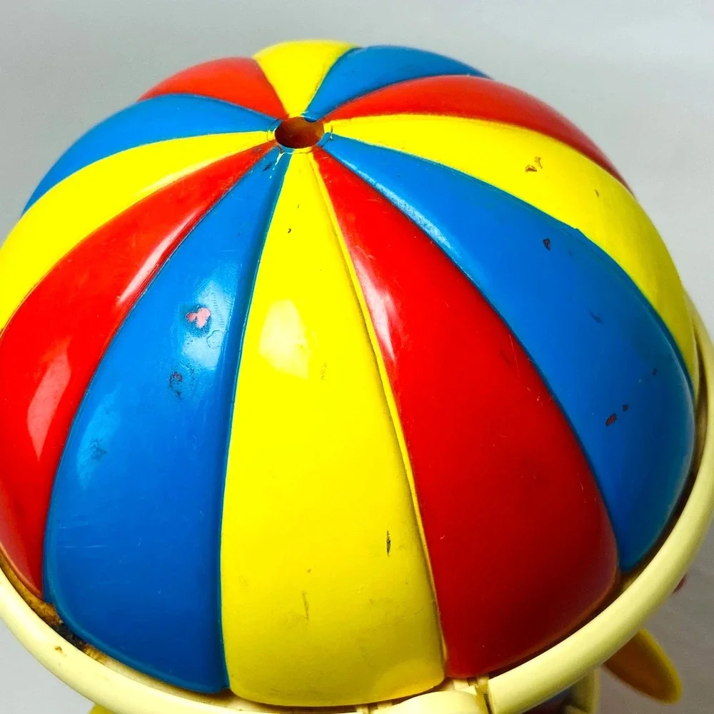 80s Sesame Street Hot Air Balloon‎ Bump N Go Bert Big Bird Musical Illco Working
